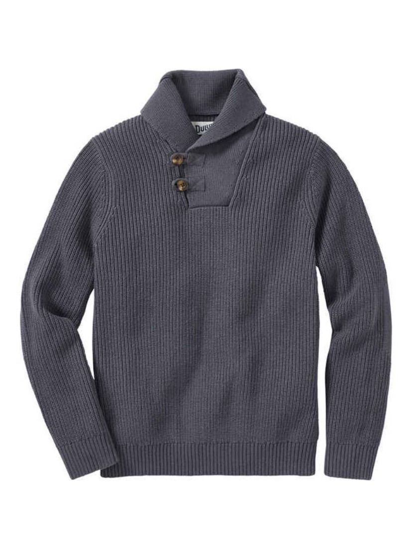 Duluth Trading Co. Men's Duluth Brigadier Shawl Collar Sweater Blue Size 3xl